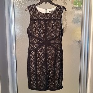 Lace lined dress